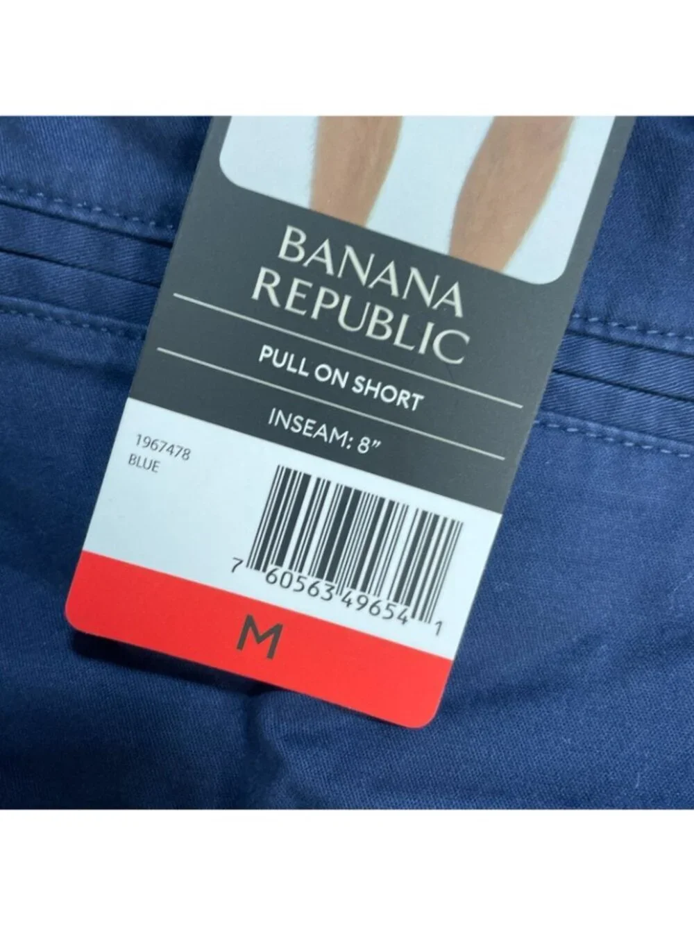 NWT Banana Republic Men's M Pull-On Chino Shorts With 8